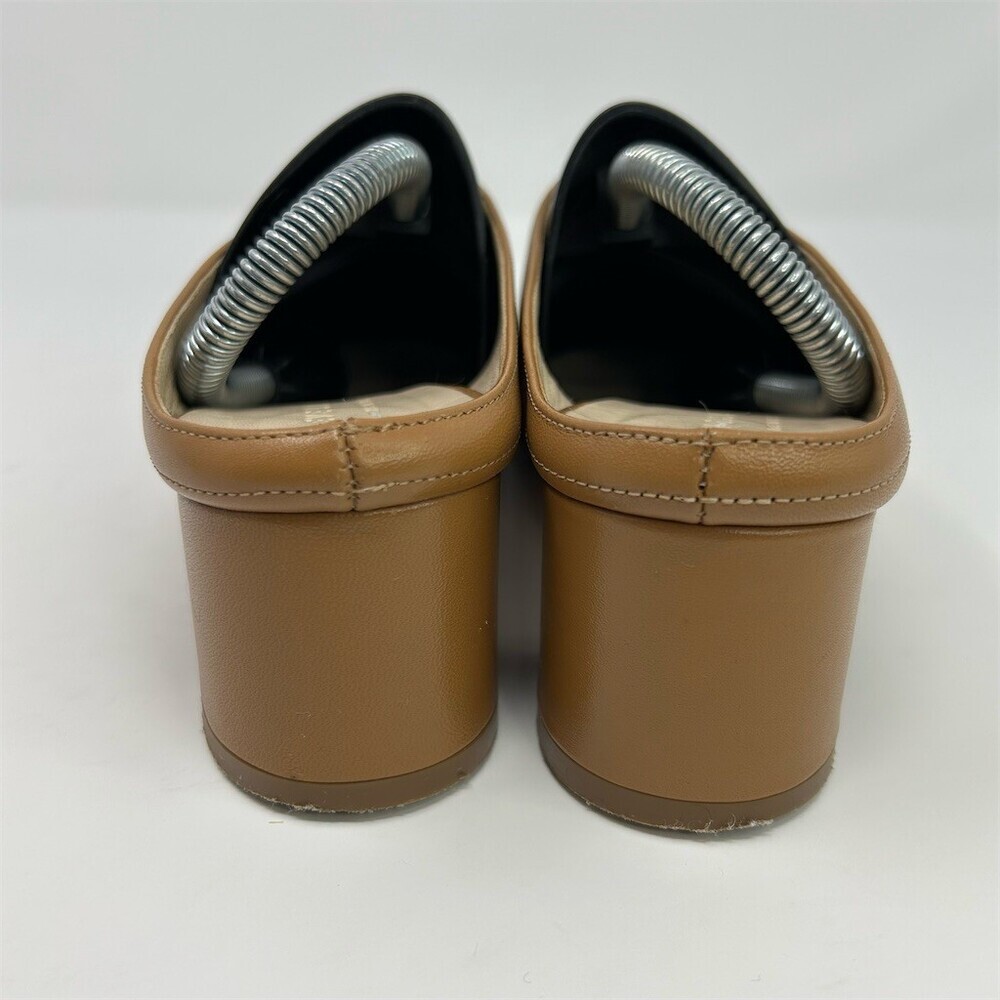Everlane The Day Heel Mule Womens Brown Slip-On Block Heel Almond Toe Size 8 - Picture 7 of 12